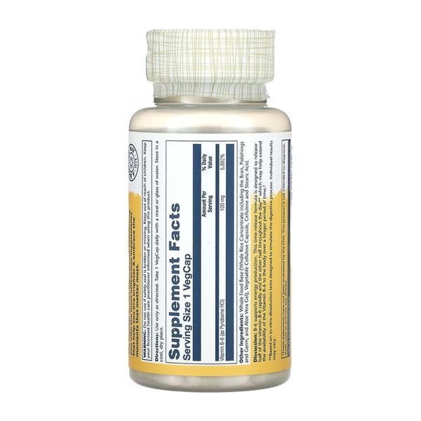Vitamin B-6 Timed-Release 100mg - 60 vcaps &mdash; оригінальний товар
