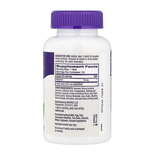 Melatonin 10mg - 100 tabs &mdash; оригінальний товар