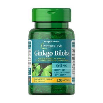 Ginkgo Biloba Standardized Extract 60 mg - 120 softgels &mdash; оригинальный товар
