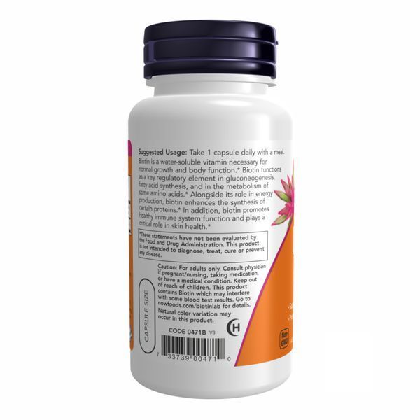 BIOTIN 5000mcg - 60 vcaps &mdash; оригінальний товар