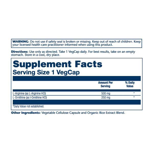 L-Arginine L-Ornithine 750mg - 50 vcaps &mdash; оригинальный товар