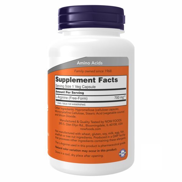L-Arginine 700mg - 180 vcaps &mdash; оригінальний товар