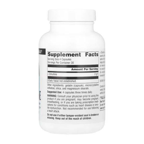 L-Citrulline 500 mg - 120 caps &mdash; оригинальный товар
