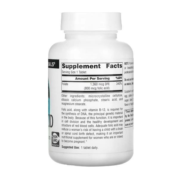 Folic Acid 800 mcg - 200 tabs &mdash; оригинальный товар