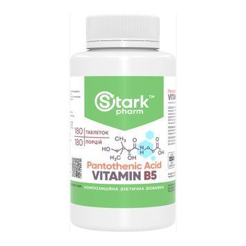 Pantothenic Acid Vitamin B5 500mg - 180 tabs &mdash; оригінальний товар