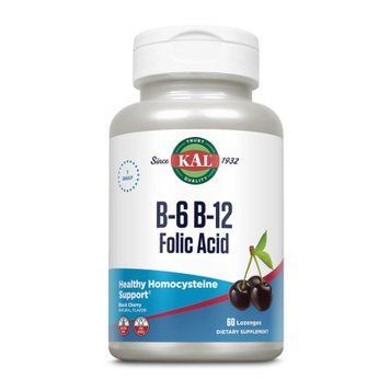 B-6 B-12 Folic Acid - 60 tabs Black Cherry &mdash; оригінальний товар