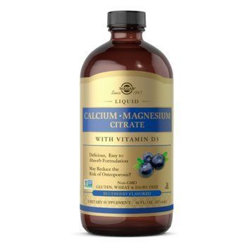 Liquid Calcium Magnesium Citrate with Vitamin D3 - 16 oz Natural Blueberry &mdash; оригинальный товар