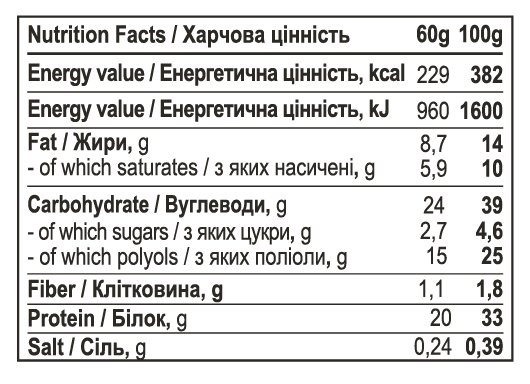 Protein Bar - 60g Caramel Cream (Поштучно) &mdash; оригінальний товар