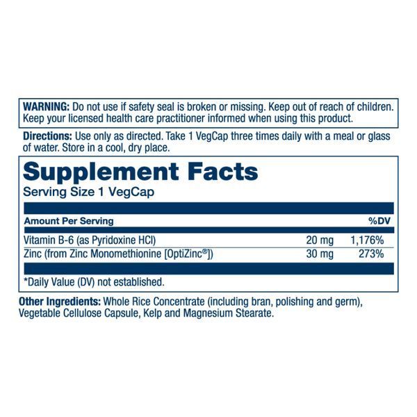 Opti Zinc 30mg - 60 vcaps &mdash; оригинальный товар