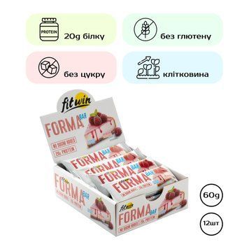 Forma Bar - 12x60g Raspberry Cheesecake &mdash; оригинальный товар