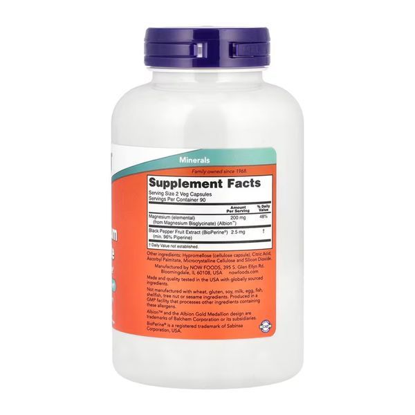 Magnesium Glycinate with BioPerine&reg; - 180 vcaps &mdash; оригінальний товар