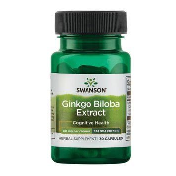 Ginkgo Biloba Extract 60mg - 30caps &mdash; оригинальный товар