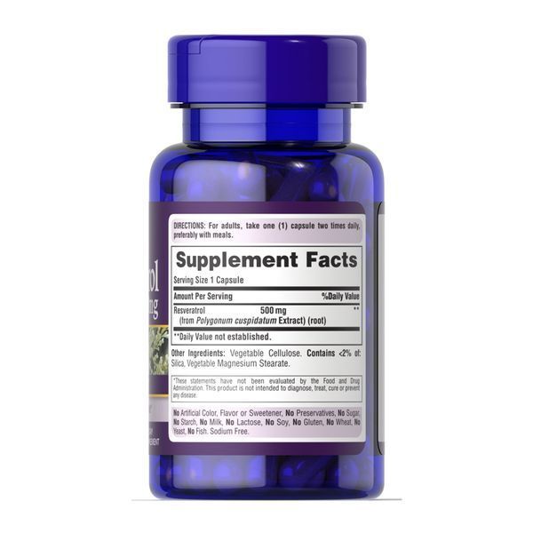 Resveratrol 500 mg - 30 caps &mdash; оригінальний товар