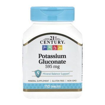 Potassium Gluconate 595 mg - 110 tabs &mdash; оригинальный товар