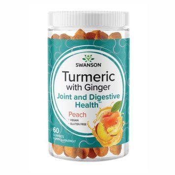 Turmeric with Ginger - 60 Gummies Peach &mdash; оригинальный товар