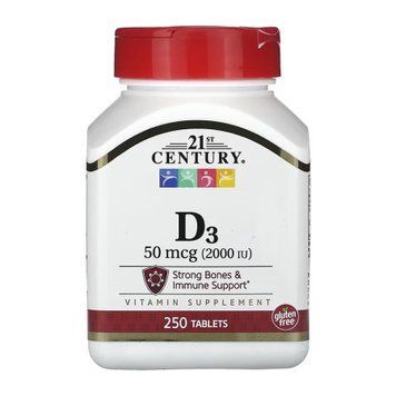 D3 50 mcg (2000 IU) - 250 tabs &mdash; оригинальный товар