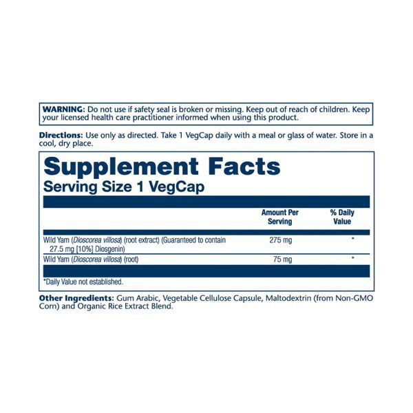 Wild Yam Root Extract 275mg - 60 vcaps &mdash; оригінальний товар