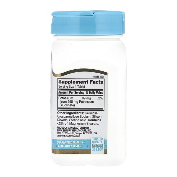 Potassium Gluconate 595 mg - 110 tabs &mdash; оригінальний товар