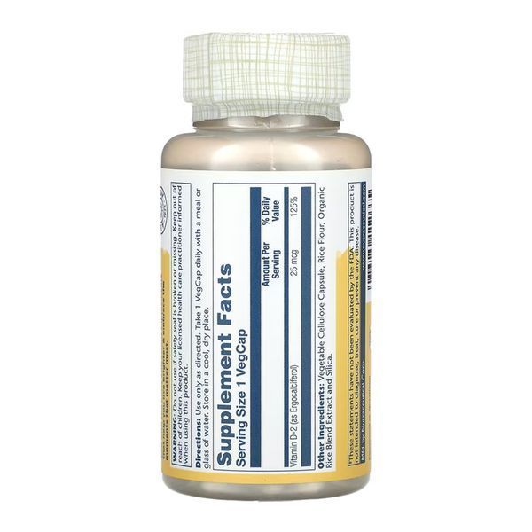 Vitamin D-2 25 mcg - 60 vcaps &mdash; оригинальный товар