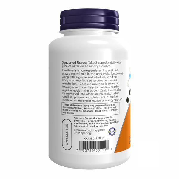 ORNITHINE 500mg - 120 vcaps &mdash; оригінальний товар