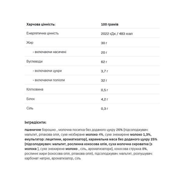 Fitking Delicious Donut Cookie - 128g Coconut and Caramel &mdash; оригинальный товар