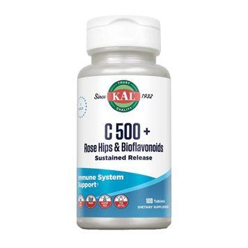 C 500 + Rose Hips & Bioflavonioids Sustained Release - 100 tabs &mdash; оригинальный товар
