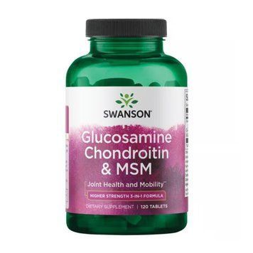 Glucosamine Chondroitin & Msm - Higher Strength - 120 tabs &mdash; оригінальний товар