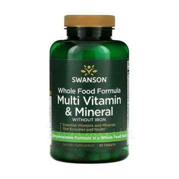 Whole Food Formula Multi Vitamin Mineral - 90tab &mdash; оригінальний товар