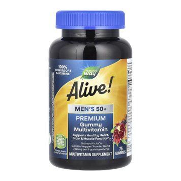 Alive!&reg; Men's 50+ Gummy - 75 gummies &mdash; оригинальный товар