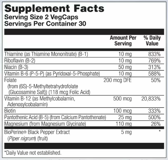 Stress B Magnesium Glycinate - 60 vcaps &mdash; оригінальний товар