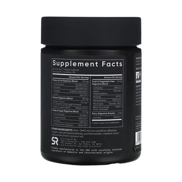 Digestive Enzymes + Probiotic - 90 veggie capsules &mdash; оригінальний товар