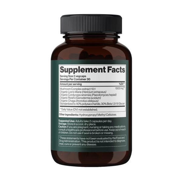 4Mushroom Complex 1000 mg - 60 vegcaps &mdash; оригинальный товар