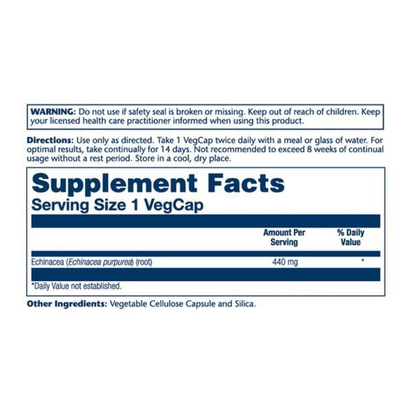 Echinacea Purpurea Root 440mg - 100 vcaps &mdash; оригінальний товар