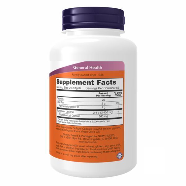 Sunflower Lecithin 1200 mg - 100 sgels &mdash; оригінальний товар