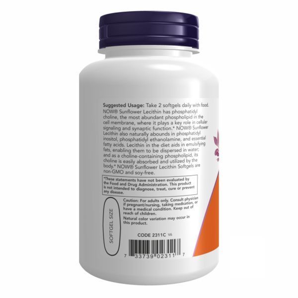 Sunflower Lecithin 1200 mg - 100 sgels &mdash; оригінальний товар