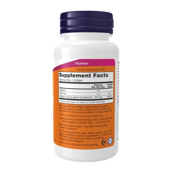 Vitamin E-1000 Mixed Tocopherols - 50 softgels &mdash; оригинальный товар