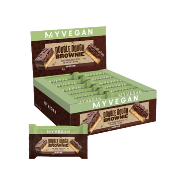 Vegan Double Dough Brownie - 12x60g Chocolate Chip &mdash; оригинальный товар