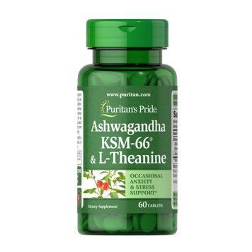 Ashwagandha KSM-66&reg; & L-Theanine - 60 tabs &mdash; оригинальный товар