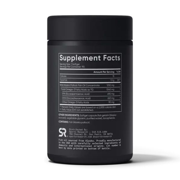 Omega-3 Fish Oil Alaska Pollock 1250mg - 90 softgels &mdash; оригінальний товар