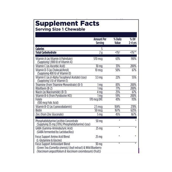 Focus-Saurus - 30 chewables Grape &mdash; оригинальный товар