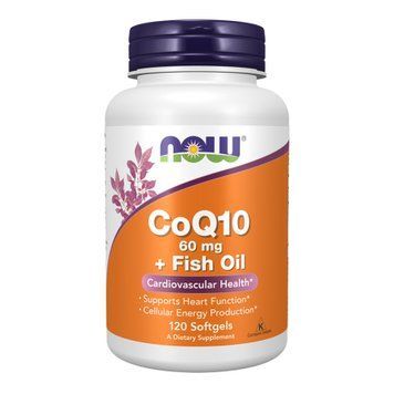 CoQ10 60mg + Fish Oil - 120 sgels &mdash; оригинальный товар