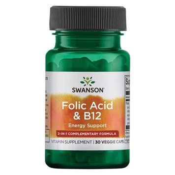 Folic Acid B12 - 30 vcaps &mdash; оригинальный товар