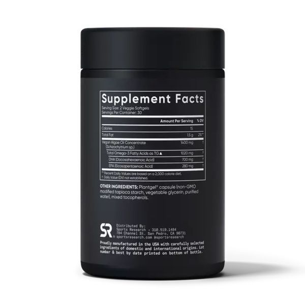 Vegan Omega-3 1400mg - 60 softgels &mdash; оригінальний товар