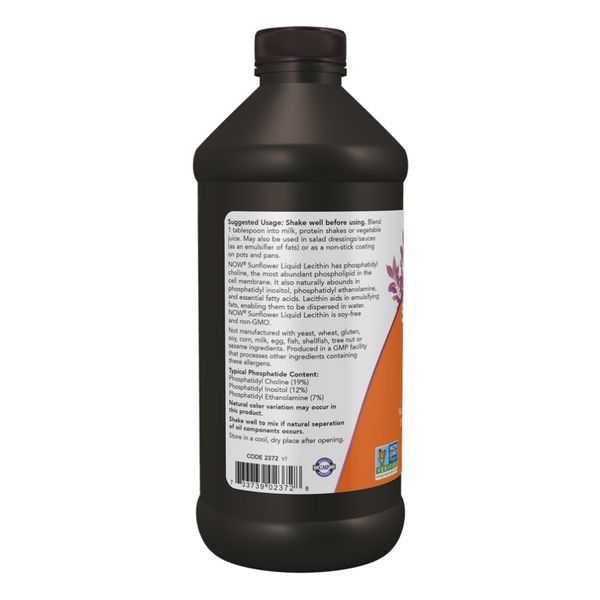 Sunflower Liquid Lecithin - 16 fl oz &mdash; оригинальный товар
