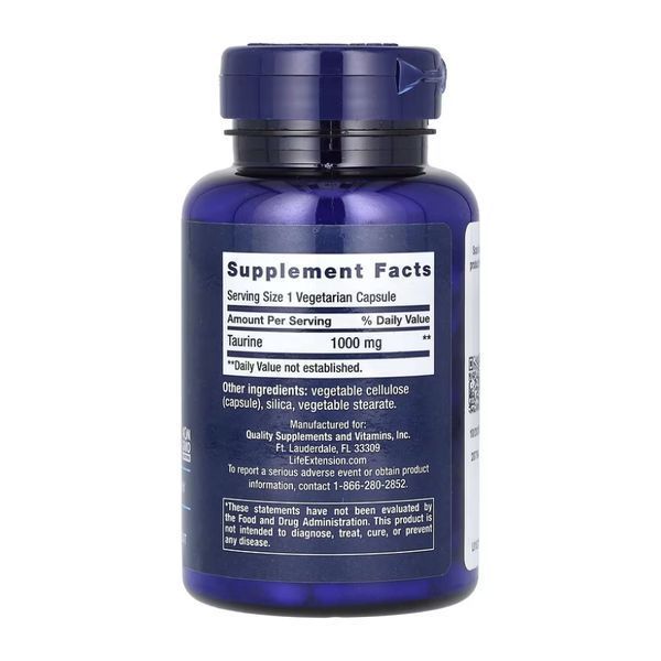 Taurine 1000mg - 90 vcaps &mdash; оригінальний товар