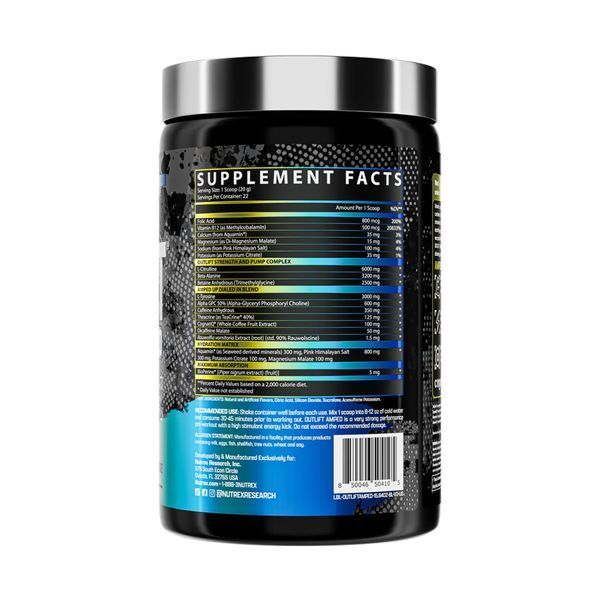 Outlift Amped 449.1g Blueberry Lemonade &mdash; оригинальный товар