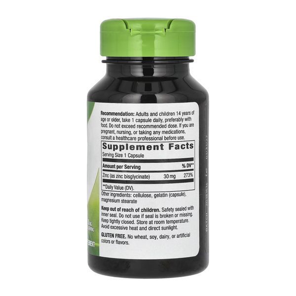 Zinc 30mg - 100 caps &mdash; оригинальный товар