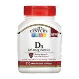 D3 125 mcg (5000 IU) - 110 softgels &mdash; оригінальний товар