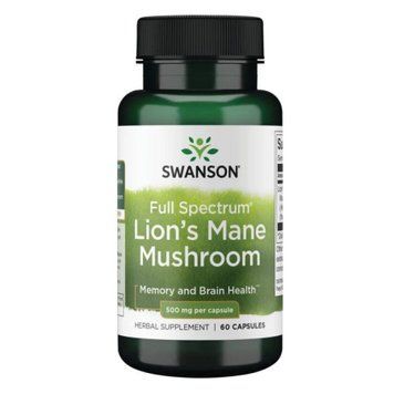 Lions Mane Mushroom 500mg - 60caps &mdash; оригинальный товар