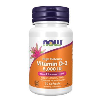 Vitamin D-3 5000 IU - 30 softgels &mdash; оригинальный товар